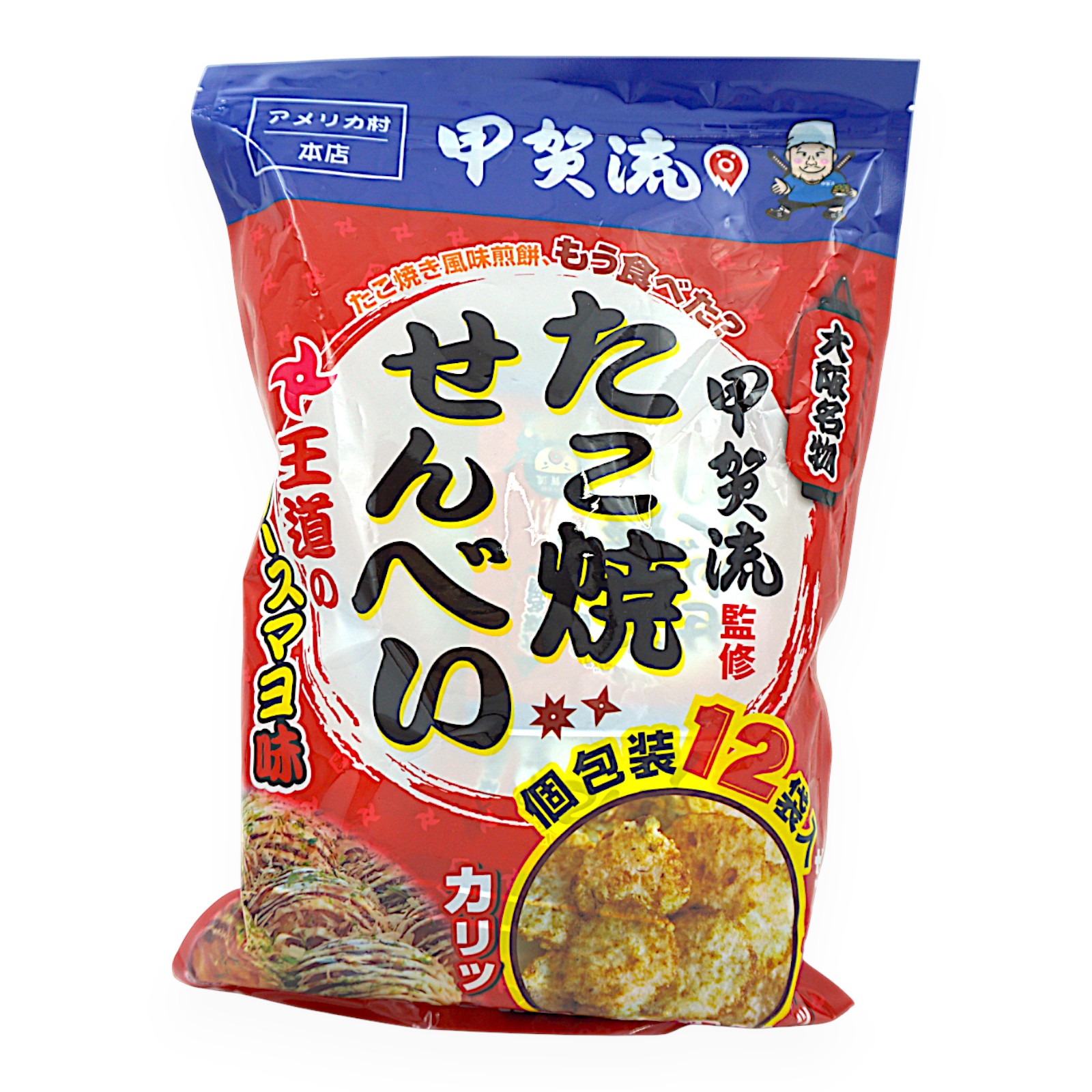 大橋珍味堂 たこ焼きせんべい 264 g (22 g × 12袋) | SocToc