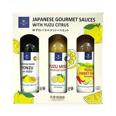 KUZEFUKU ゆずバラエティソースセット ポン酢、味噌、スイートチリ