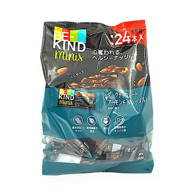BE-KIND MINIS BAR ダークチョコレートアーモンド&シーソルト 24本入り