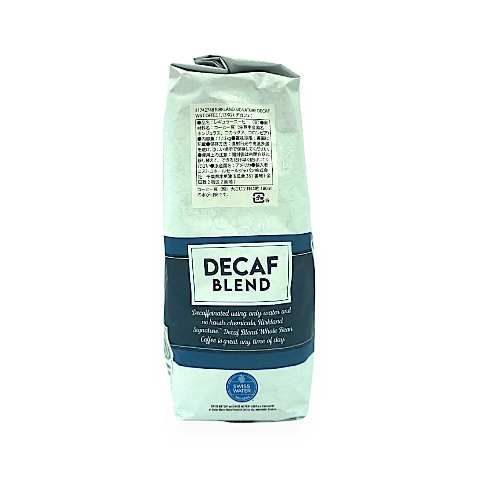 KIRKLAND SIGNATURE デカフェブレンドコーヒー(豆) 1.13 k g