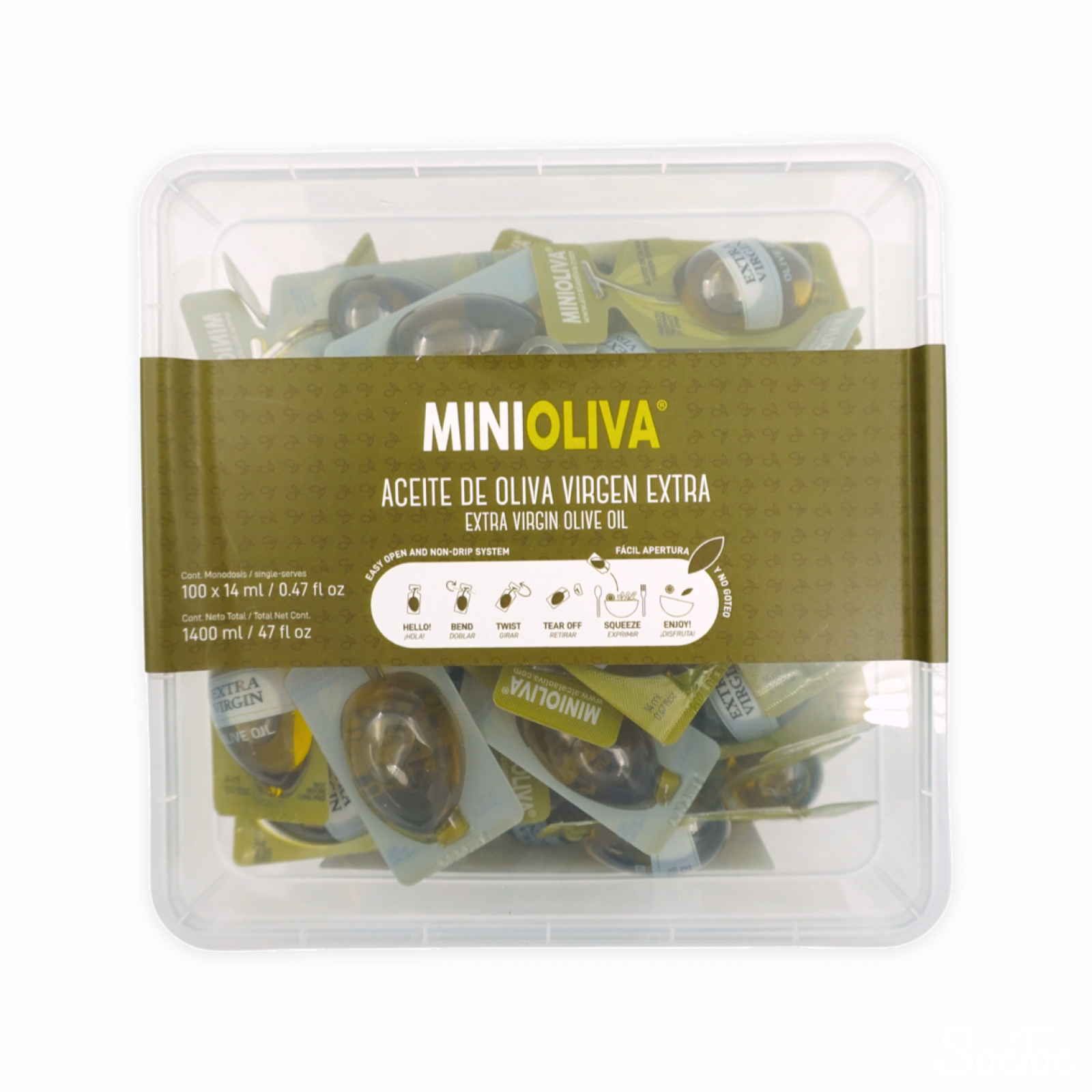 ALCALA OLIVA S.A. エクストラバージンオリーブオイル 1パック 12.8g