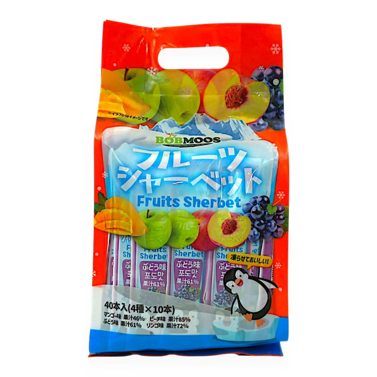 ボブムース フルーツシャーベット アソート 40ml×40本 | SocToc