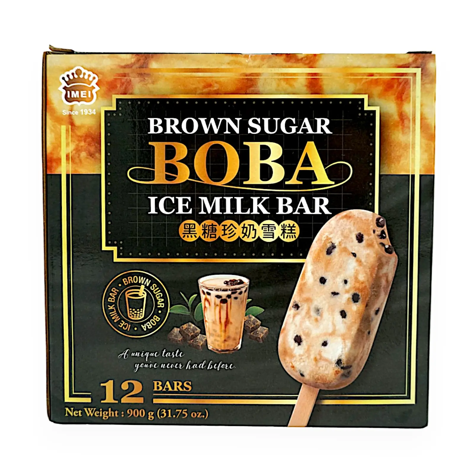 小分け商品] I-MEI 黒糖タピオカミルクアイスバー 4本 | SocToc