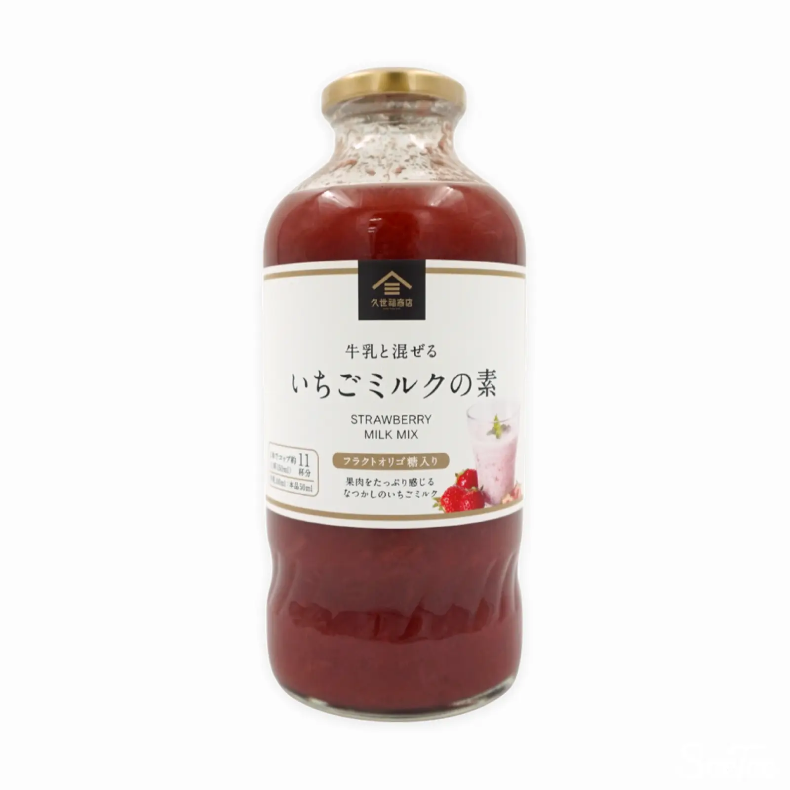 久世福商店 いちごミルクの素 575ml オリゴ糖入り | SocToc