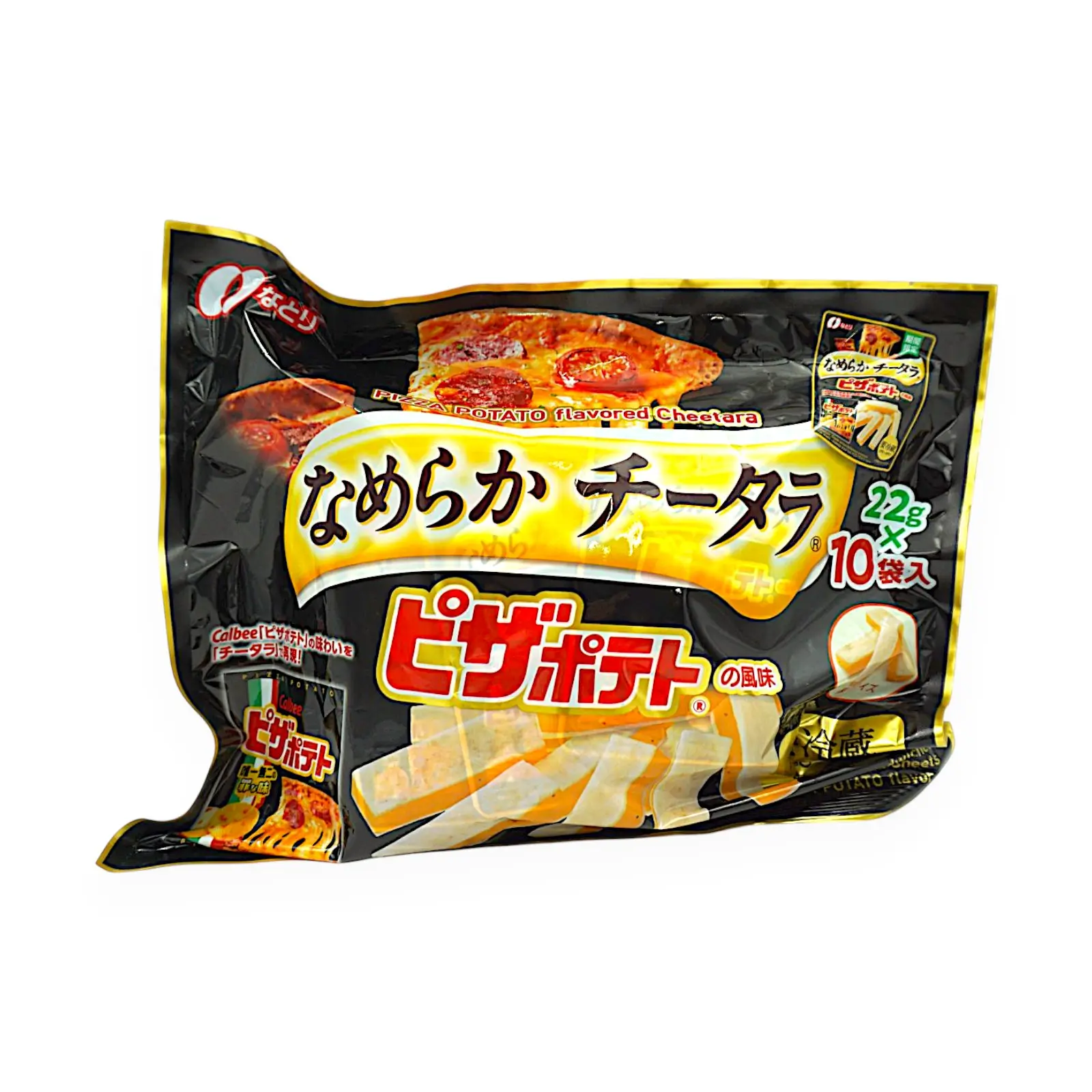 なとりなめらかチータラ カルビーピザポテトの風味 22g x 10袋