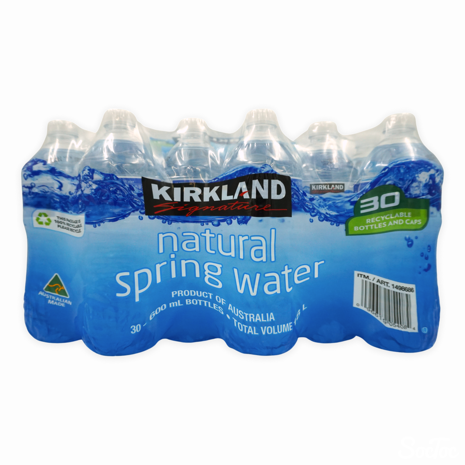 KIRKLAND SIGNATURE スプリングウォーター 600ml x 30本 | SocToc