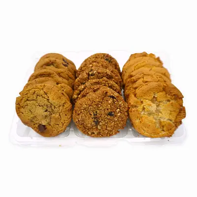 バラエティクッキー 24枚入り(ダークチョコ、レーズン