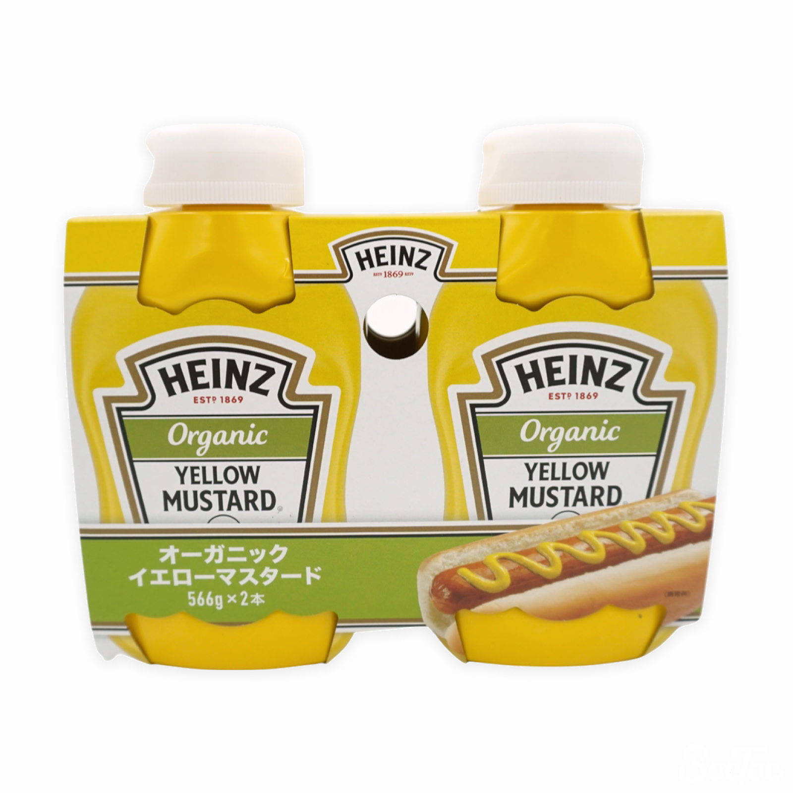 HEINZ オーガニックイエローマスタード 560g x 2 | SocToc