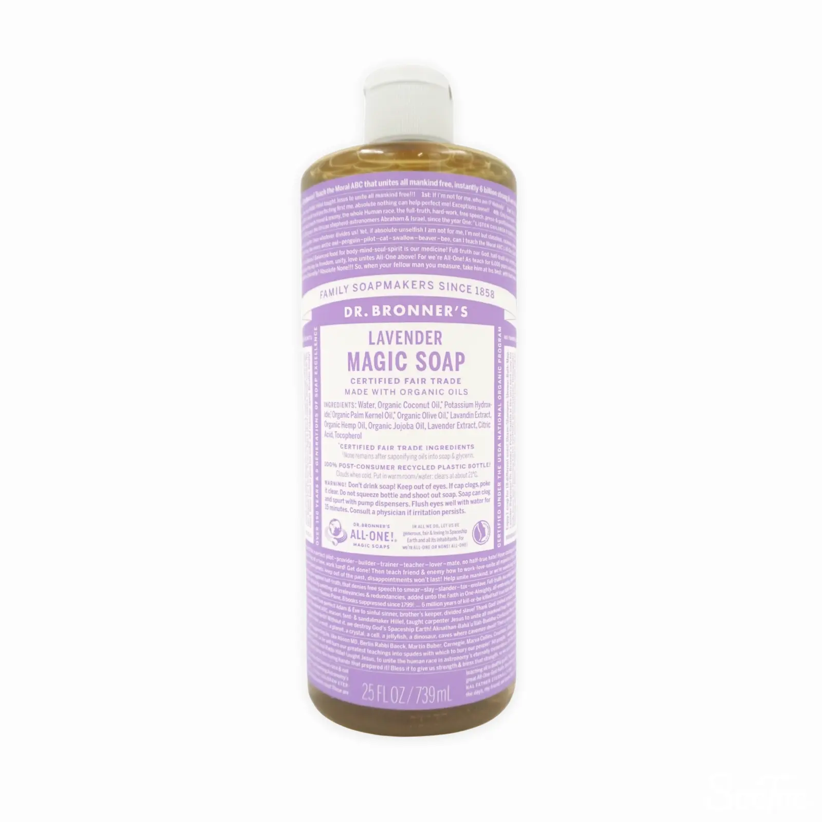 小分け商品] ドクターブロナー マジックソープ(全身洗浄料)739ml × 1本