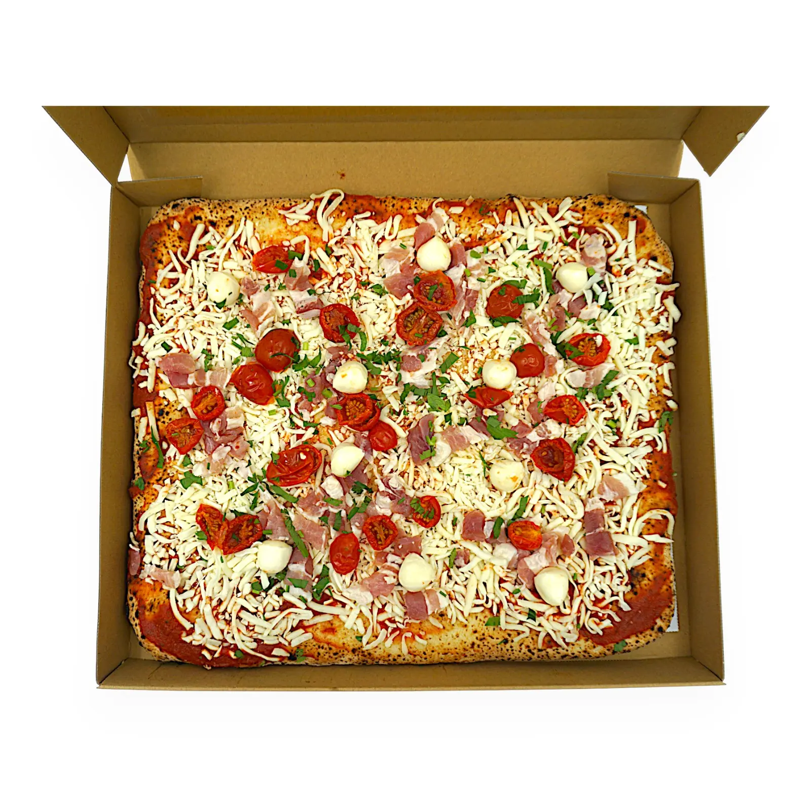 テイク&ベイク四角ピザ パンチェッタ & モッツァレラ | SocToc