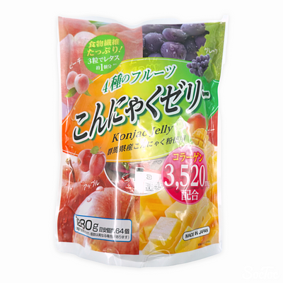 こんにゃく Large grain aloe in crush type Konjac field apple flavor 150G