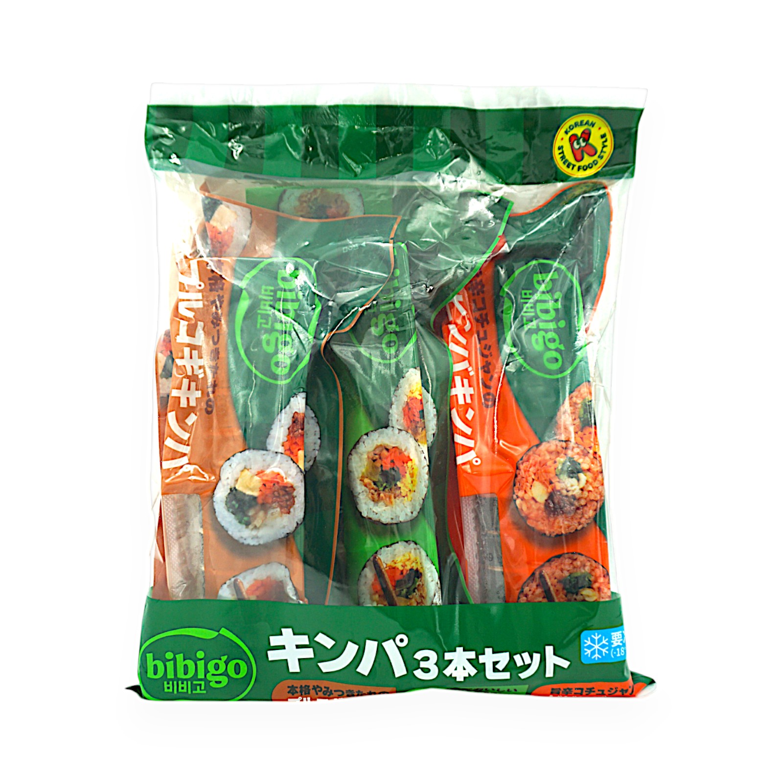 CJ BIBIGO キンパ3本セット プルコギ、キムチチーズ、6種具材 | SocToc