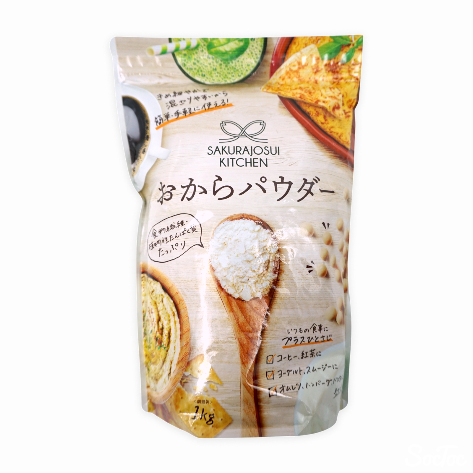 SAKURAJOSUI KITCHEN おからパウダー 1kg | SocToc