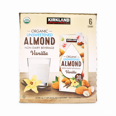 【新品未使用】Fits6個セット アーモンドミルク KIRKLAND SIGNATURE オーガニックアーモンドミルク バニラ味